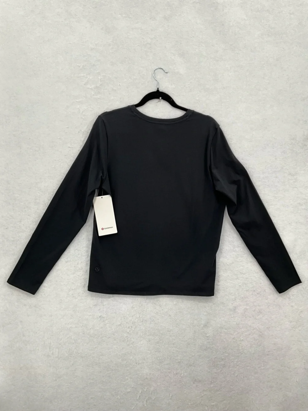 NWT Lululemon Organic Cotton Crewneck‎ Long-Sleeve Shirt Black Medium